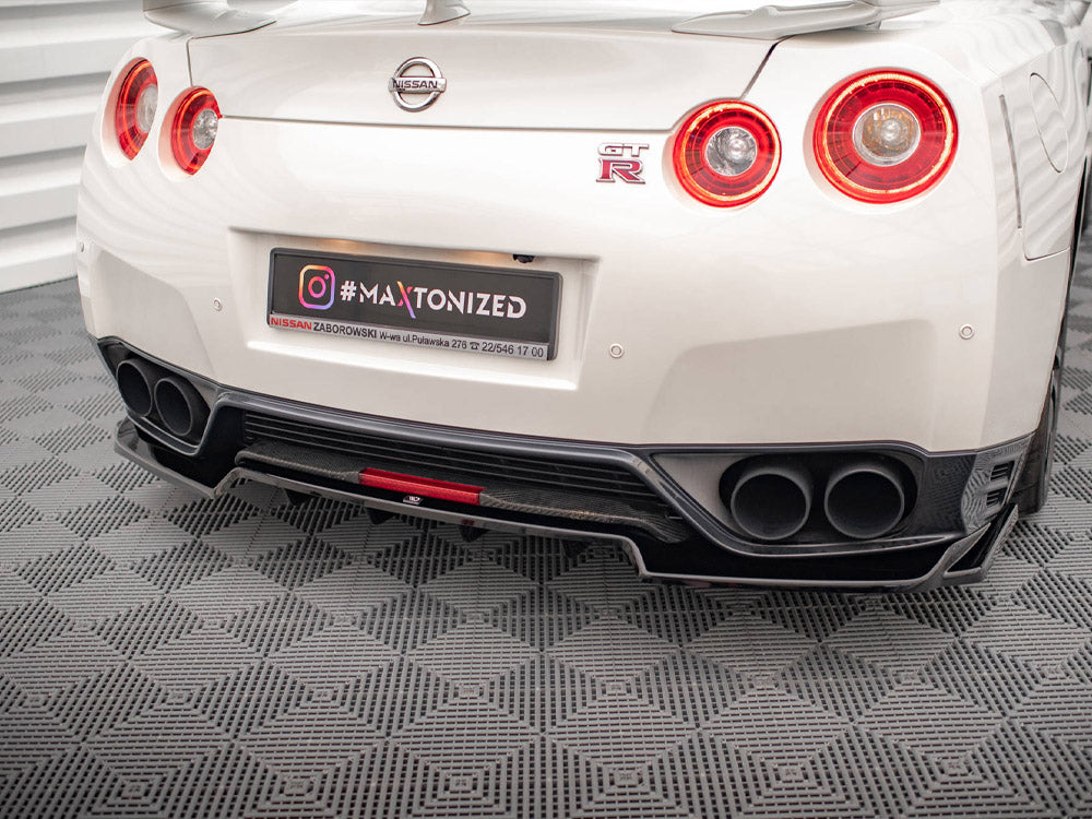 Maxton Design Rear Splitter (Vertical Bars) Nissan GTR R35 1st Facelift - NI-GTR-4F2-RD1G+RD2G - Image 3