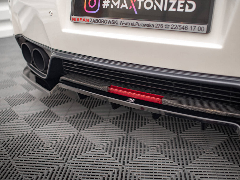 Maxton Design Rear Splitter (Vertical Bars) Nissan GTR R35 1st Facelift - NI-GTR-4F2-RD1G+RD2G - Image 4