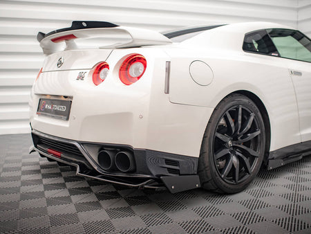 Maxton Design Rear Splitter + Flaps Nissan GTR R35 1st Facelift - NI-GTR-4F2-RD1G+RD2G+RSF - Image 3