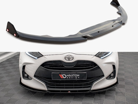 Maxton Design Front Splitter V.1 + Flaps Toyota Yaris Mk4 - TO-YA-4-FD1G+FSF - Image 1