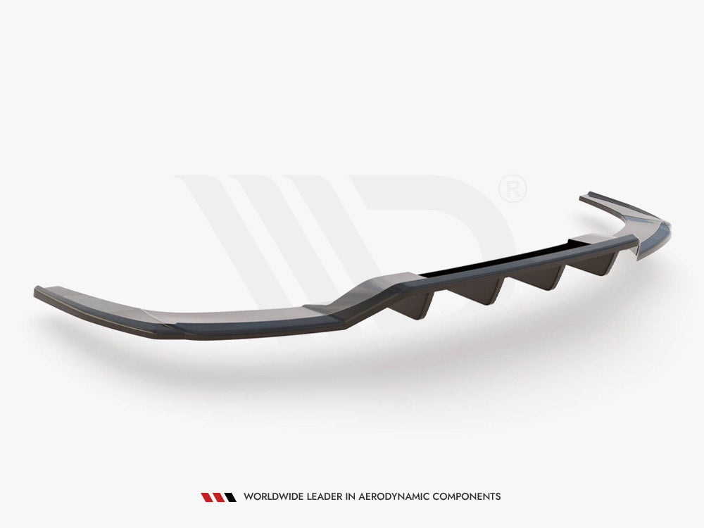Maxton Design Central Rear Splitter (Vertical Bars) Audi A3 S-Line Sedan 8Y - AU-A3-8Y-SLINE-S-RD1G+RD2G - Image 6