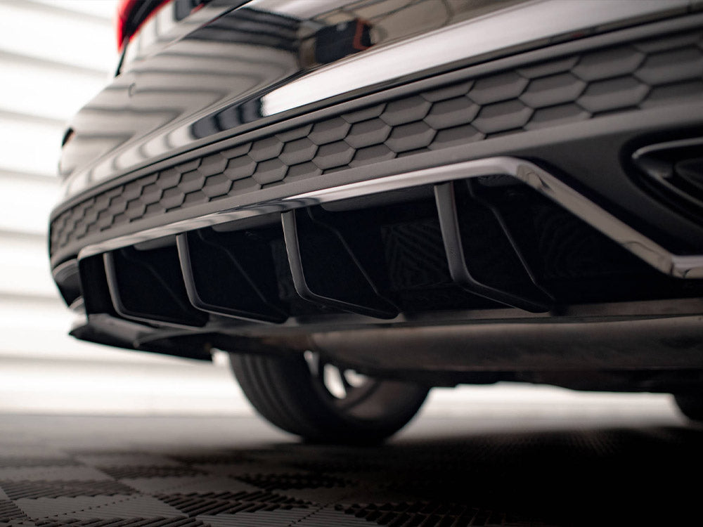 Maxton Design Central Rear Splitter (Vertical Bars) Audi A3 S-Line Sedan 8Y - AU-A3-8Y-SLINE-S-RD1G+RD2G - Image 5