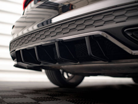 Maxton Design Central Rear Splitter (Vertical Bars) Audi A3 S-Line Sedan 8Y - AU-A3-8Y-SLINE-S-RD1G+RD2G - Image 5