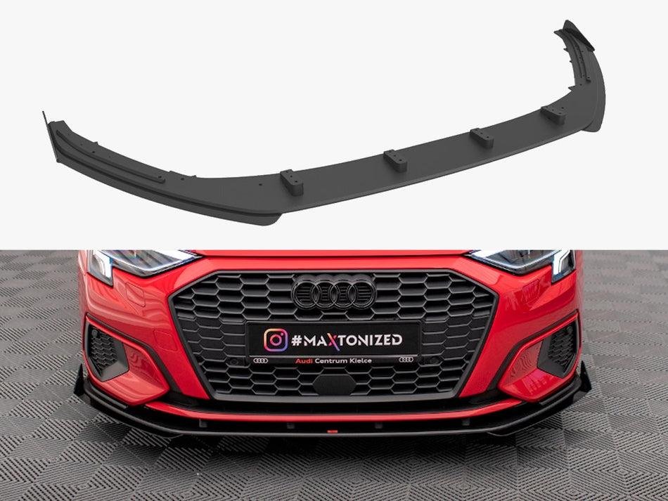 Maxton Design Street PRO Front Splitter + Flaps Audi A3 8Y - AUA38YCNC-FD1B+FSF1G - Image 1