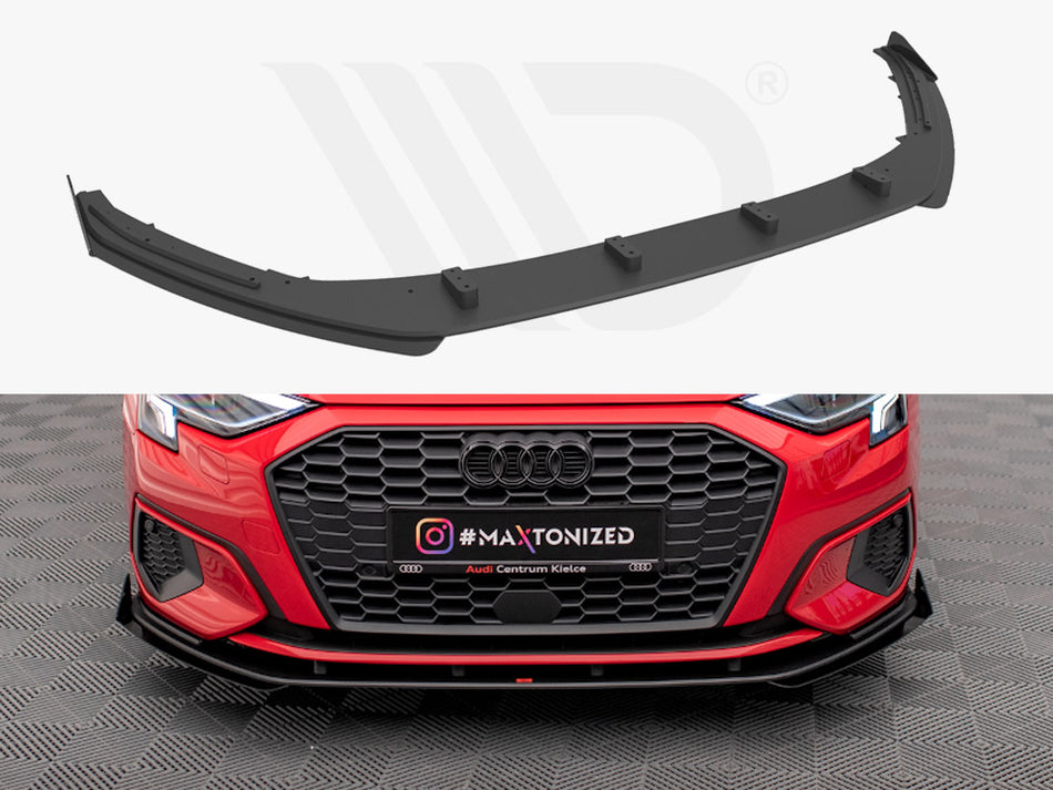 MAXTON DESIGN Street PRO Front Splitter + Flaps Audi A3 8Y