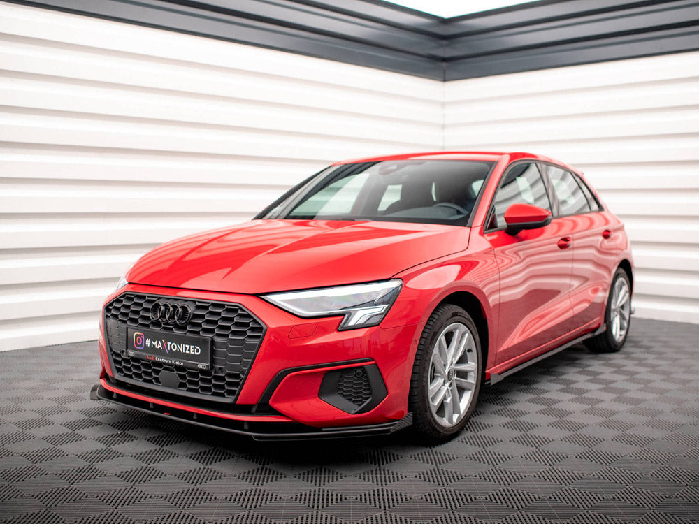 Maxton Design Street PRO Front Splitter + Flaps Audi A3 8Y - AUA38YCNC-FD1B+FSF1G - Image 2