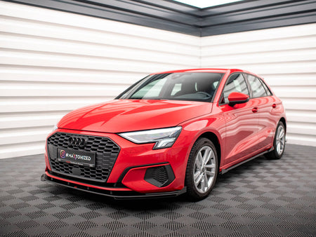 Maxton Design Street PRO Front Splitter + Flaps Audi A3 8Y - AUA38YCNC-FD1B+FSF1G - Image 2