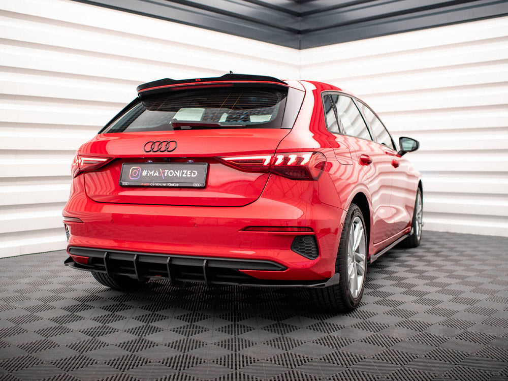 Maxton Design Street PRO Rear Valance + Flaps Audi A3 Sportback 8Y - AUA38YCNC-RS1B+RSF1G - Image 2