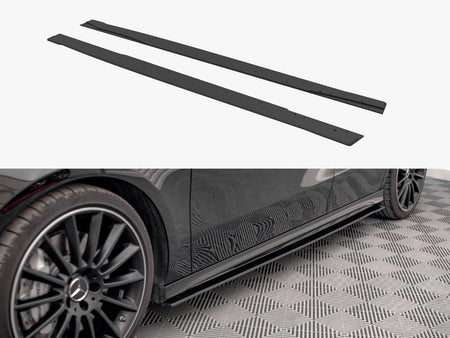 Street PRO Side Skirts Diffusers Mercedes A35 AMG / AMG-Line Aero Pack W177