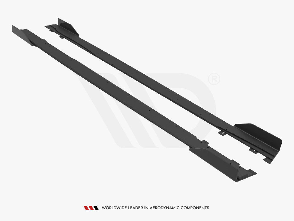 Maxton Design Street PRO Side Skirts Diffusers + Flaps Mercedes A35 AMG / AMG-Line Aero Pack W177 - MEA17735CNC-SD1B+SF1G - Image 5