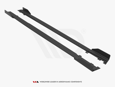 Maxton Design Street PRO Side Skirts Diffusers + Flaps Mercedes A35 AMG / AMG-Line Aero Pack W177 - MEA17735CNC-SD1B+SF1G - Image 5