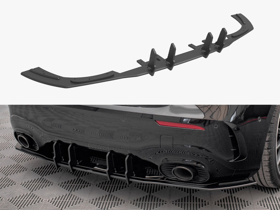 Maxton Design Street PRO Rear Diffuser Mercedes A35 AMG Hatchback Aero Pack W177 - MEA17735CNC-RS1B - Image 1