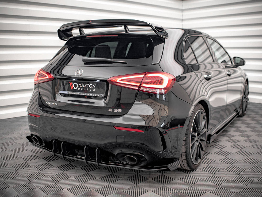 Maxton Design Street PRO Rear Valance + Flaps Mercedes A35 AMG Hatchback Aero Pack W177 - MEA17735CNC-RS1B+RSF1G - Image 2