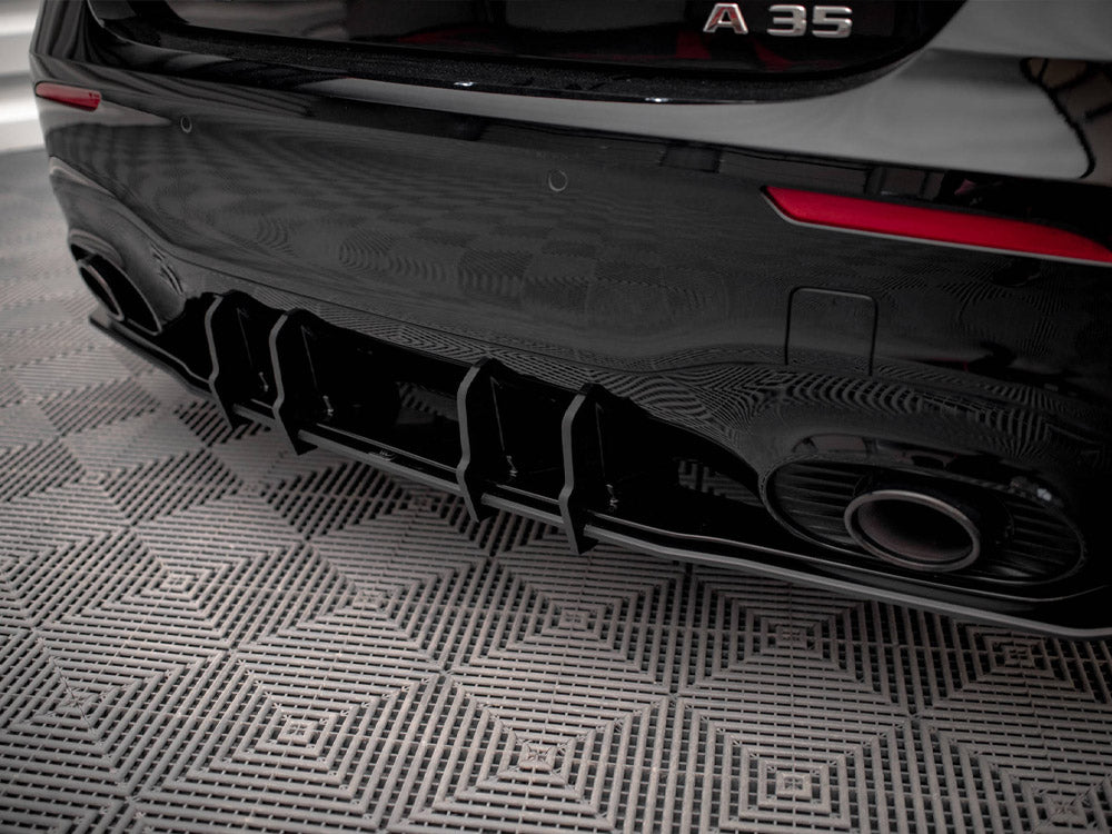 Maxton Design Street PRO Rear Valance + Flaps Mercedes A35 AMG Hatchback Aero Pack W177 - MEA17735CNC-RS1B+RSF1G - Image 5