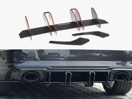 Maxton Design Rear Diffuser V.2 Audi RS3 8V FL Sportback - AU-RS3-8VF-CNC-RS2A - Image 1