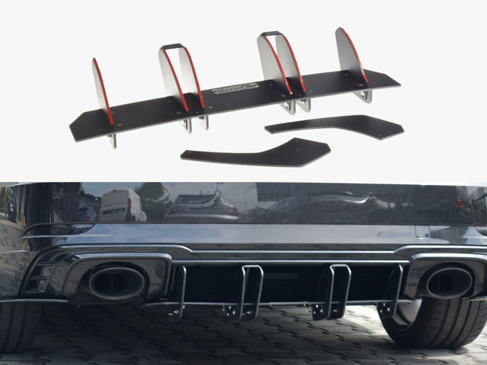 Maxton Design Rear Diffuser V.2 Audi RS3 8V FL Sportback - AU-RS3-8VF-CNC-RS2A - Image 1