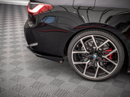 Maxton Design Street Pro Rear Side Splitters + Flaps BMW 4 M-Pack G22 / G23 / G22 Facelift / G23 Facelift - BM4G22MPACKCNC-RSD1B+RSF1G - Image 3