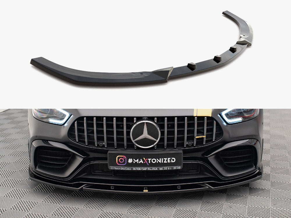 Maxton Design Front Splitter V.3 Mercedes AMG GT 63S 4-door Coupe Aero - ME-GT-4D-AMG-FD3G - Image 1