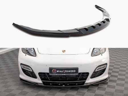 Maxton Design Front Splitter V.2 Porsche Panamera Turbo Sport Design Package 970 - PO-PA-970-TURBO-FD2G - Image 1
