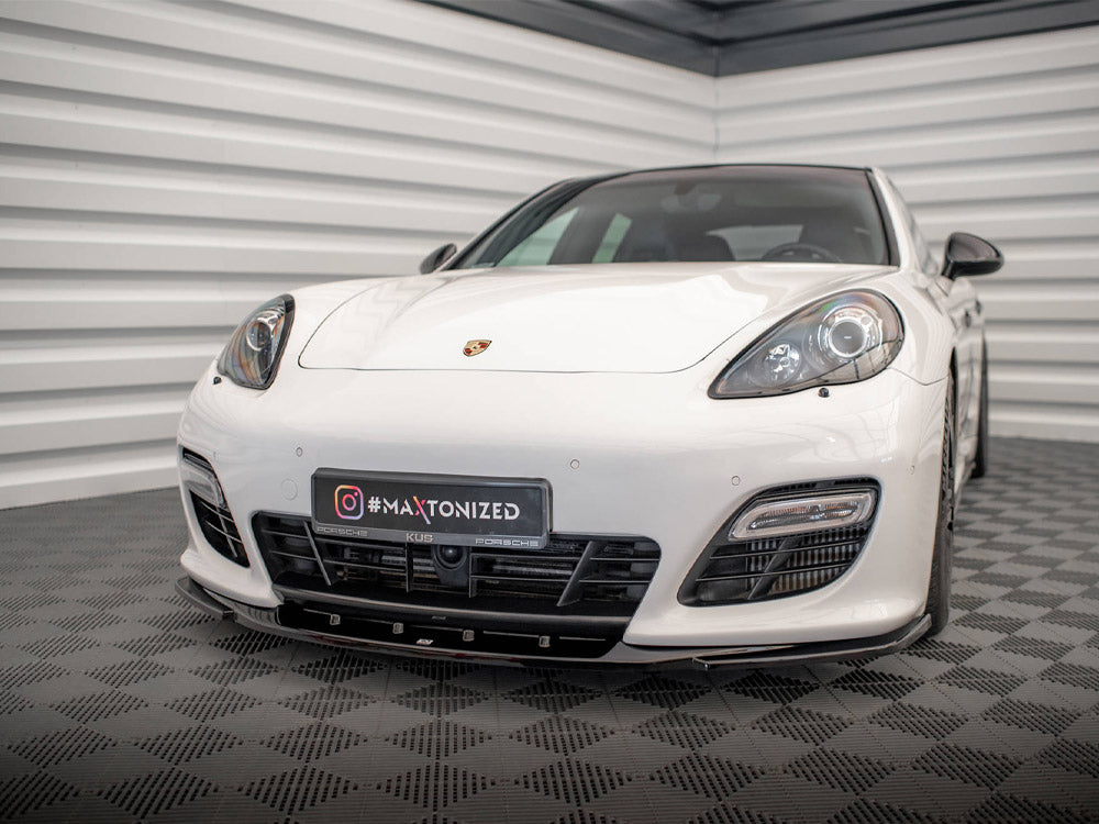 Maxton Design Front Splitter V.2 Porsche Panamera Turbo Sport Design Package 970 - PO-PA-970-TURBO-FD2G - Image 2