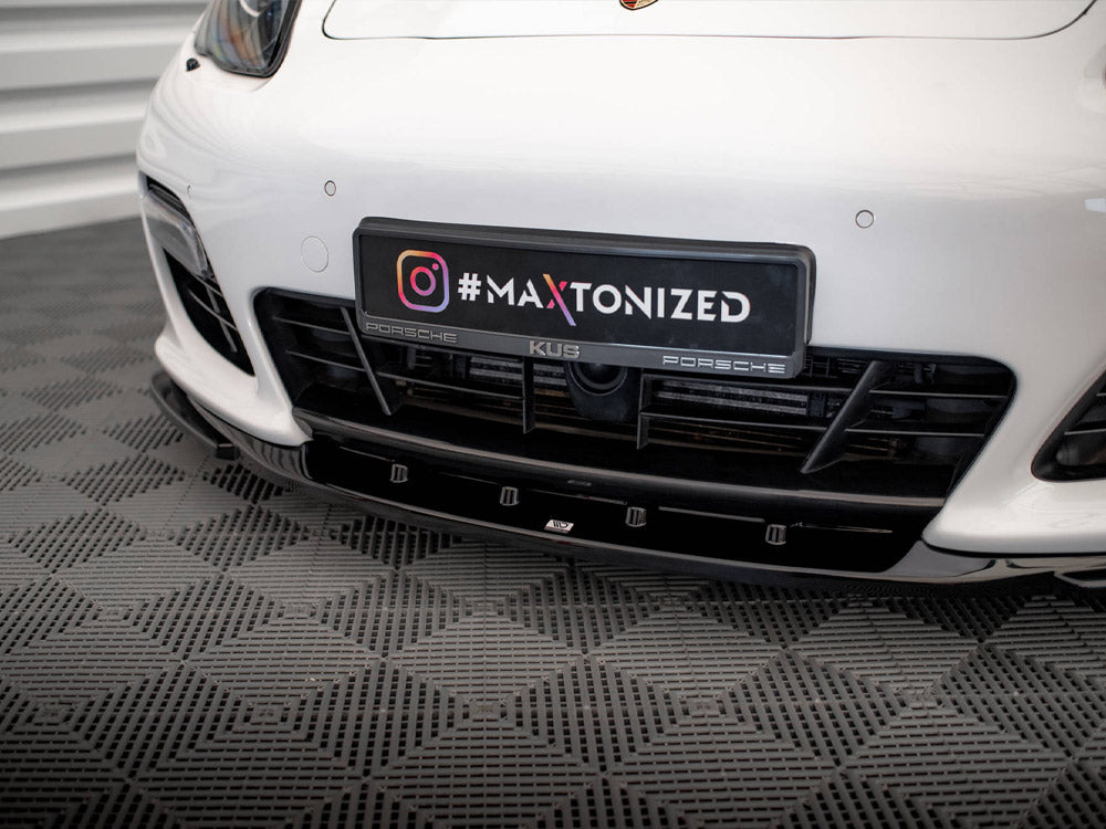 Maxton Design Front Splitter V.2 Porsche Panamera Turbo Sport Design Package 970 - PO-PA-970-TURBO-FD2G - Image 4