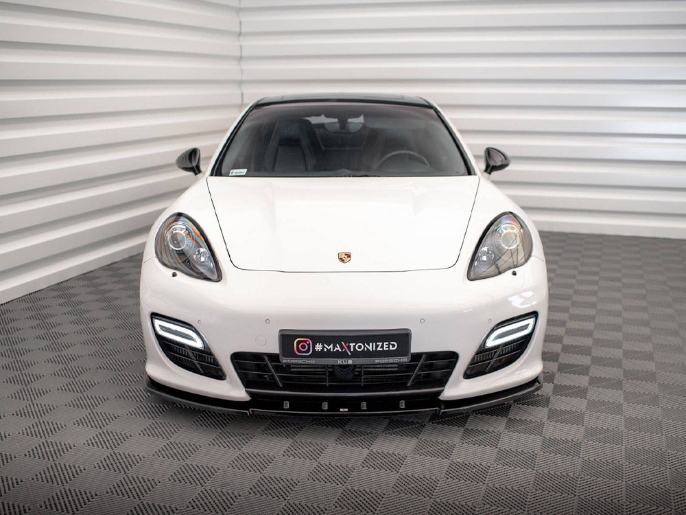 Maxton Design Front Splitter V.1 Porsche Panamera Turbo Sport Design Package 970 - PO-PA-970-TURBO-FD1G - Image 3