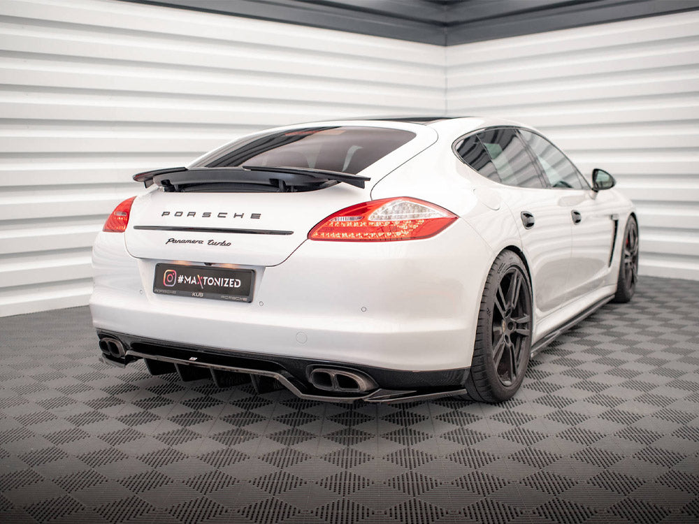 Maxton Design Rear Splitter (Vertical Bars) Porsche Panamera Turbo 970 - PO-PA-970-TURBO-RD1G+RD2G - Image 2