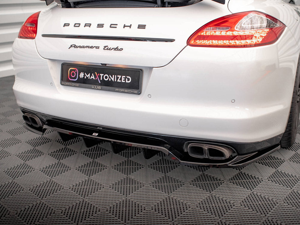 Maxton Design Rear Splitter (Vertical Bars) Porsche Panamera Turbo 970 - PO-PA-970-TURBO-RD1G+RD2G - Image 3