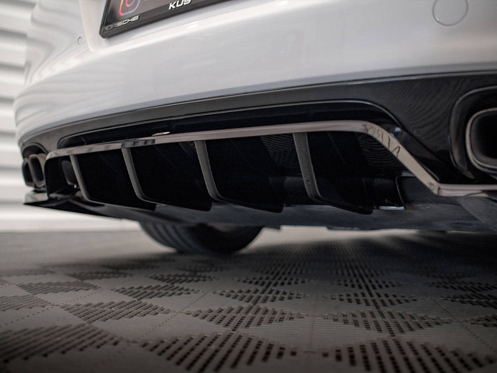 Maxton Design Rear Splitter (Vertical Bars) Porsche Panamera Turbo 970 - PO-PA-970-TURBO-RD1G+RD2G - Image 5