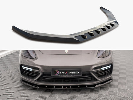 Maxton Design Front Splitter V.1 Porsche Panamera Turbo S E-Hybrid - PO-PA-971-H-FD1G - Image 1