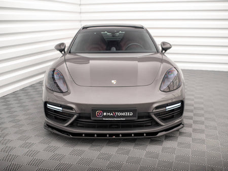 Maxton Design Front Splitter V.1 Porsche Panamera Turbo S E-Hybrid - PO-PA-971-H-FD1G - Image 3