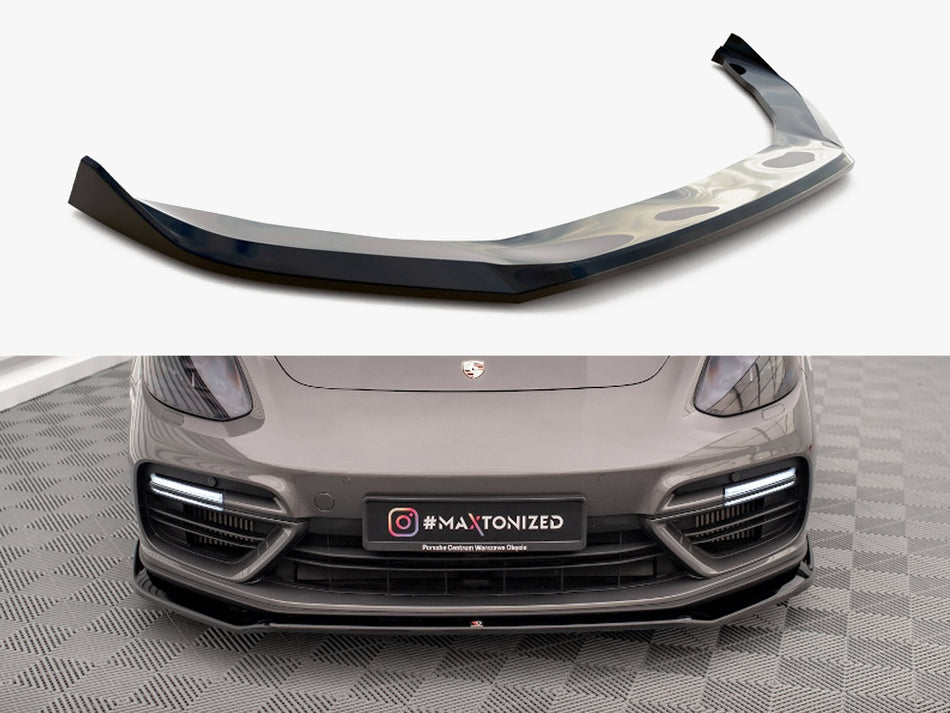 Maxton Design Front Splitter V.2 Porsche Panamera Turbo S E-Hybrid - PO-PA-971-H-FD2G - Image 1