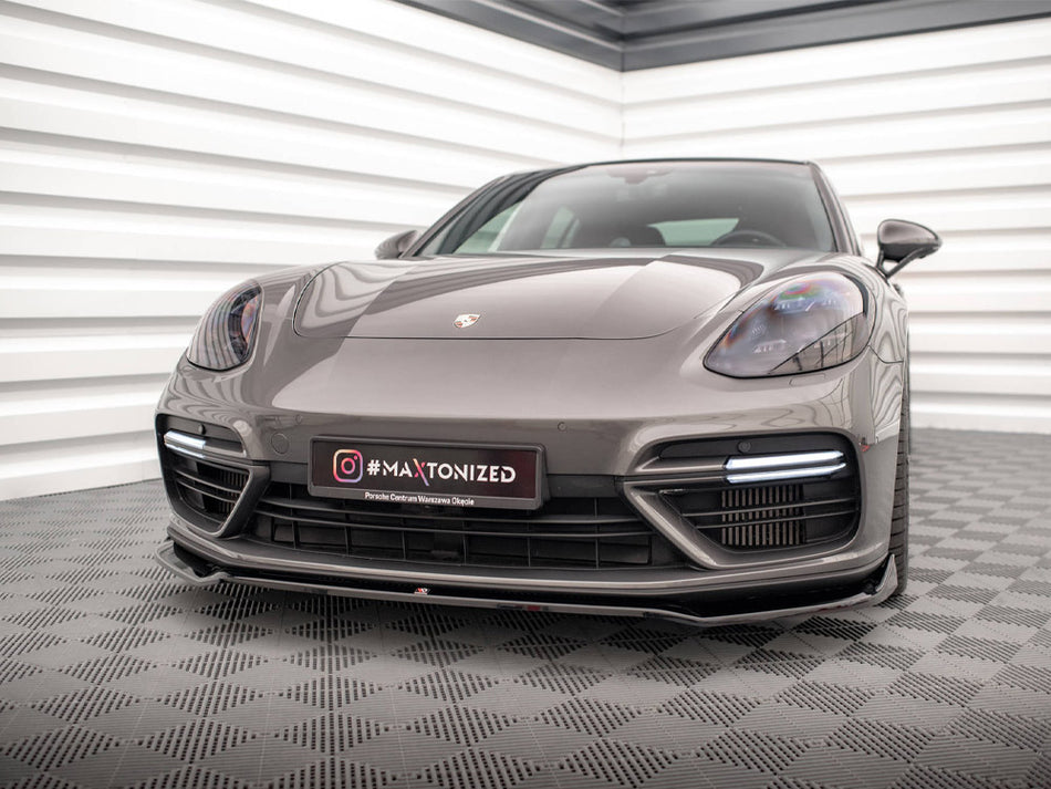 Maxton Design Front Splitter V.2 Porsche Panamera Turbo S E-Hybrid - PO-PA-971-H-FD2G - Image 2