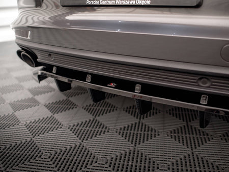 Maxton Design Rear Splitter (Vertical Bars) Porsche Panamera Turbo S E-Hybrid / Panamera E-Hybrid / Panamera 4S 971 - PO-PA-971-H-RD1G+RD2G - Image 5