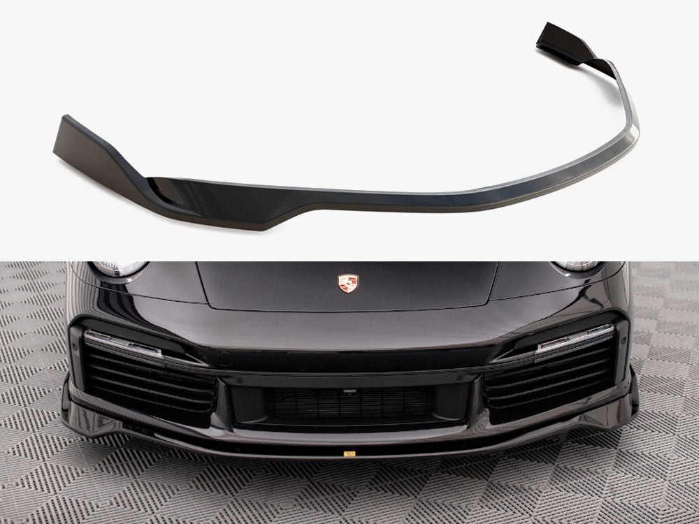Maxton Design Front Splitter Porsche 911 Turbo S 992 - PO-911-992-TURBO-S-FD1G - Image 1