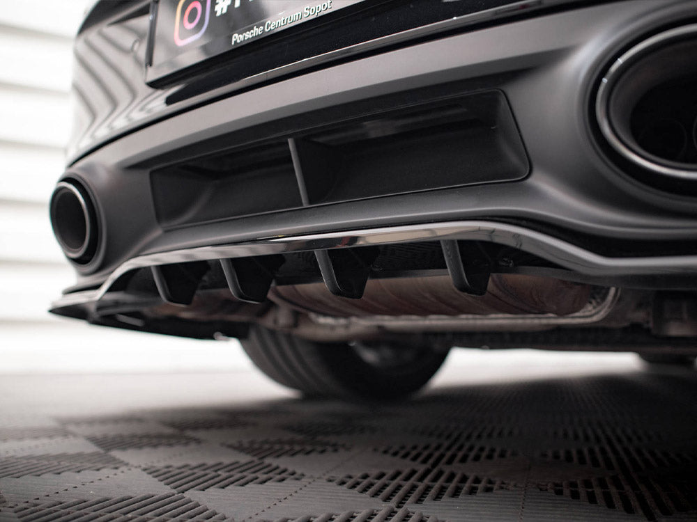 Rear Splitter (Vertical Bars) Porsche 911 Turbo S 992