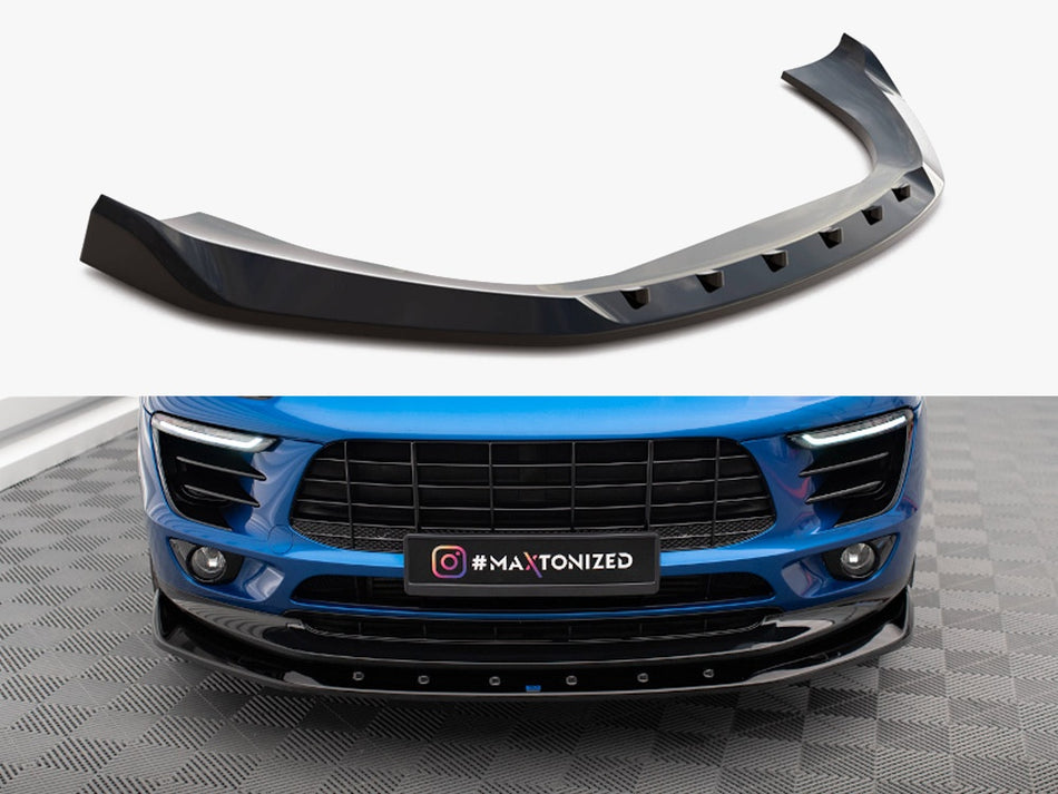 Maxton Design Front Splitter V.1 Porsche Macan Mk1 - PO-MA-1-FD1G - Image 1