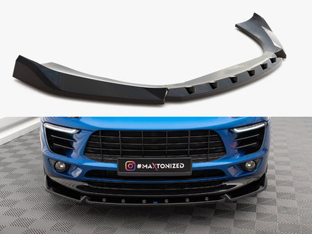 Maxton Design Front Splitter V.2 Porsche Macan Mk1 - PO-MA-1-FD2G - Image 1