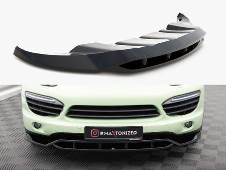 Maxton Design Front Splitter Porsche Cayenne Mk2 - PO-CAY-2-FD1G+FD1RG - Image 1