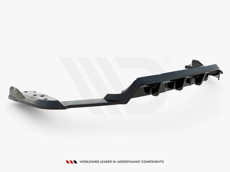 Maxton Design Central Rear Splitter (Vertical Bars) BMW X6 M F96 - BM-X6-F96-M-RD1G+RD2G - Image 7