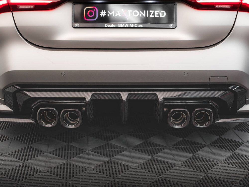 Maxton Design Carbon Fiber Rear Diffuser BMW M4 G82 / M3 G80 - CF-BM-4-G82-M-RS1-245-P - Image 7