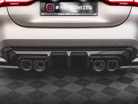 Maxton Design Carbon Fiber Rear Diffuser BMW M4 G82 / M3 G80 - CF-BM-4-G82-M-RS1-245-P - Image 7