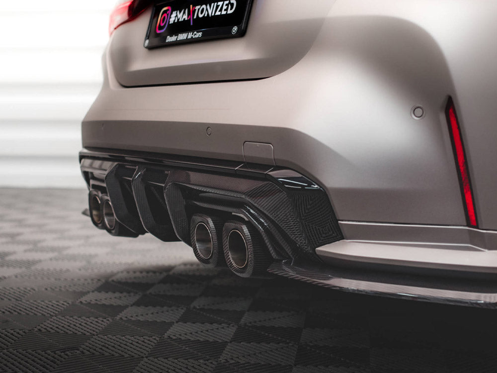 Maxton Design Carbon Fiber Rear Diffuser BMW M4 G82 / M3 G80 - CF-BM-4-G82-M-RS1-245-P - Image 10