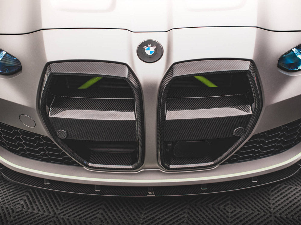 Maxton Design Carbon Fiber Front Grill + License Plate Holder Base BMW M4 G82 / M3 G80 - CF-BM-4-G82-M-G1-245V-P - Image 7