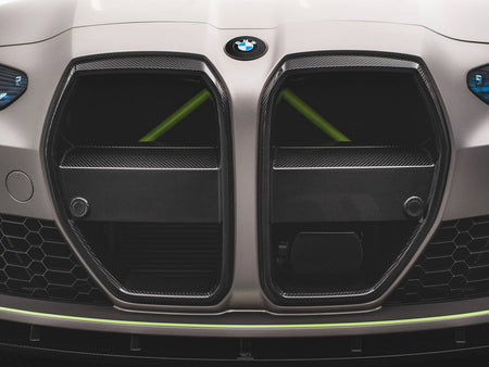 Maxton Design Carbon Fiber Front Grill + License Plate Holder Base BMW M4 G82 / M3 G80 - CF-BM-4-G82-M-G1-245V-P - Image 14