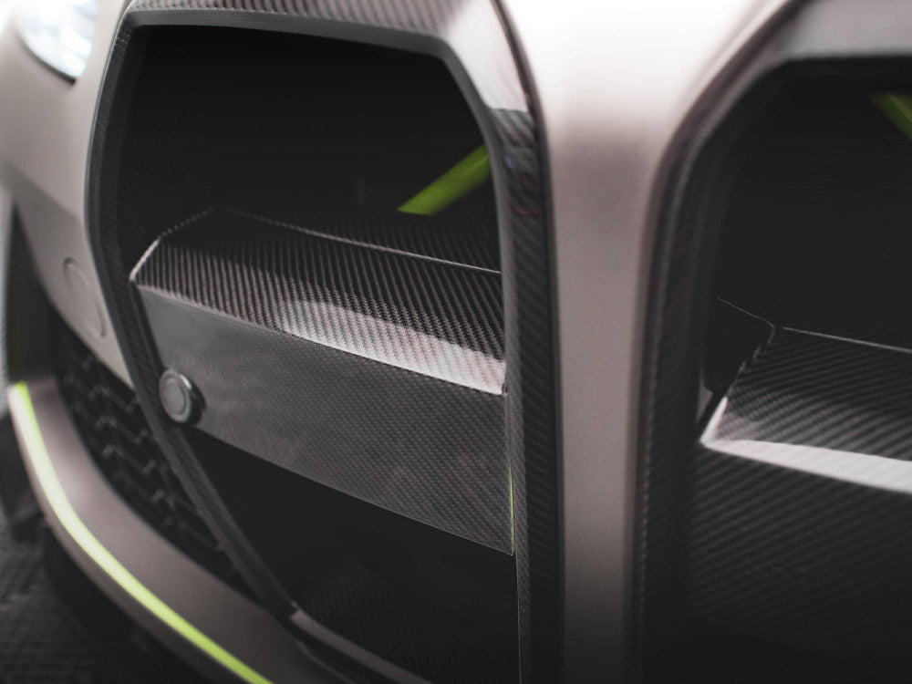 Maxton Design Carbon Fiber Front Grill + License Plate Holder Base BMW M4 G82 / M3 G80 - CF-BM-4-G82-M-G1-245V-P - Image 21