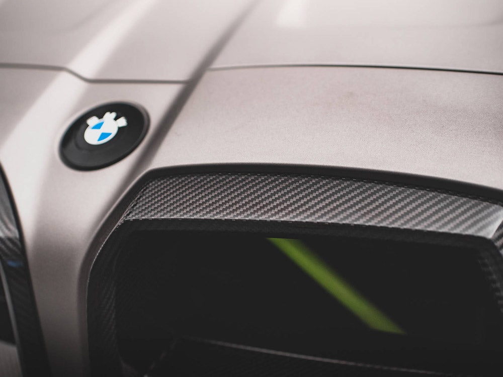 Carbon Fiber Front Grill + License Plate Holder Base BMW M4 G82