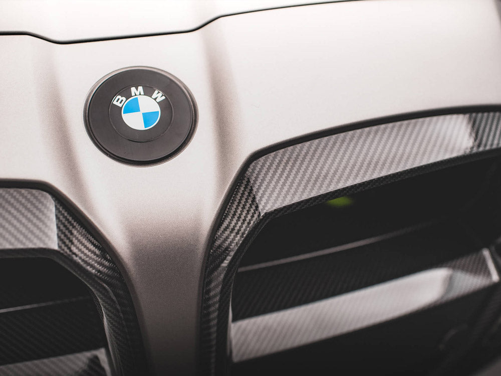 Maxton Design Carbon Fiber Front Grill + License Plate Holder Base BMW M4 G82 / M3 G80 - CF-BM-4-G82-M-G1-245V-P - Image 24
