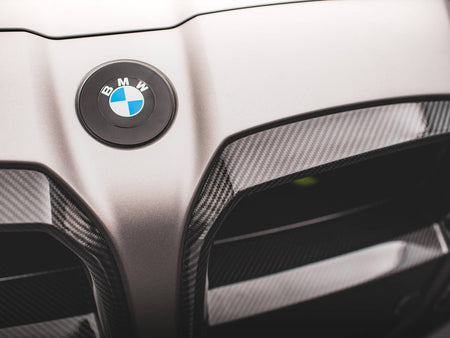 Maxton Design Carbon Fiber Front Grill + License Plate Holder Base BMW M4 G82 / M3 G80 - CF-BM-4-G82-M-G1-245V-P - Image 24