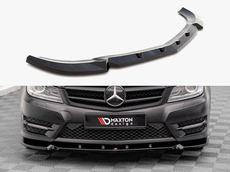 Front Splitter V.1 Mercedes-Benz C Coupe / Sedan / Estate AMG-Line C204 / W204 Facelift / S204 Facelift